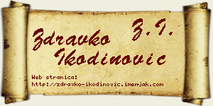 Zdravko Ikodinović vizit kartica